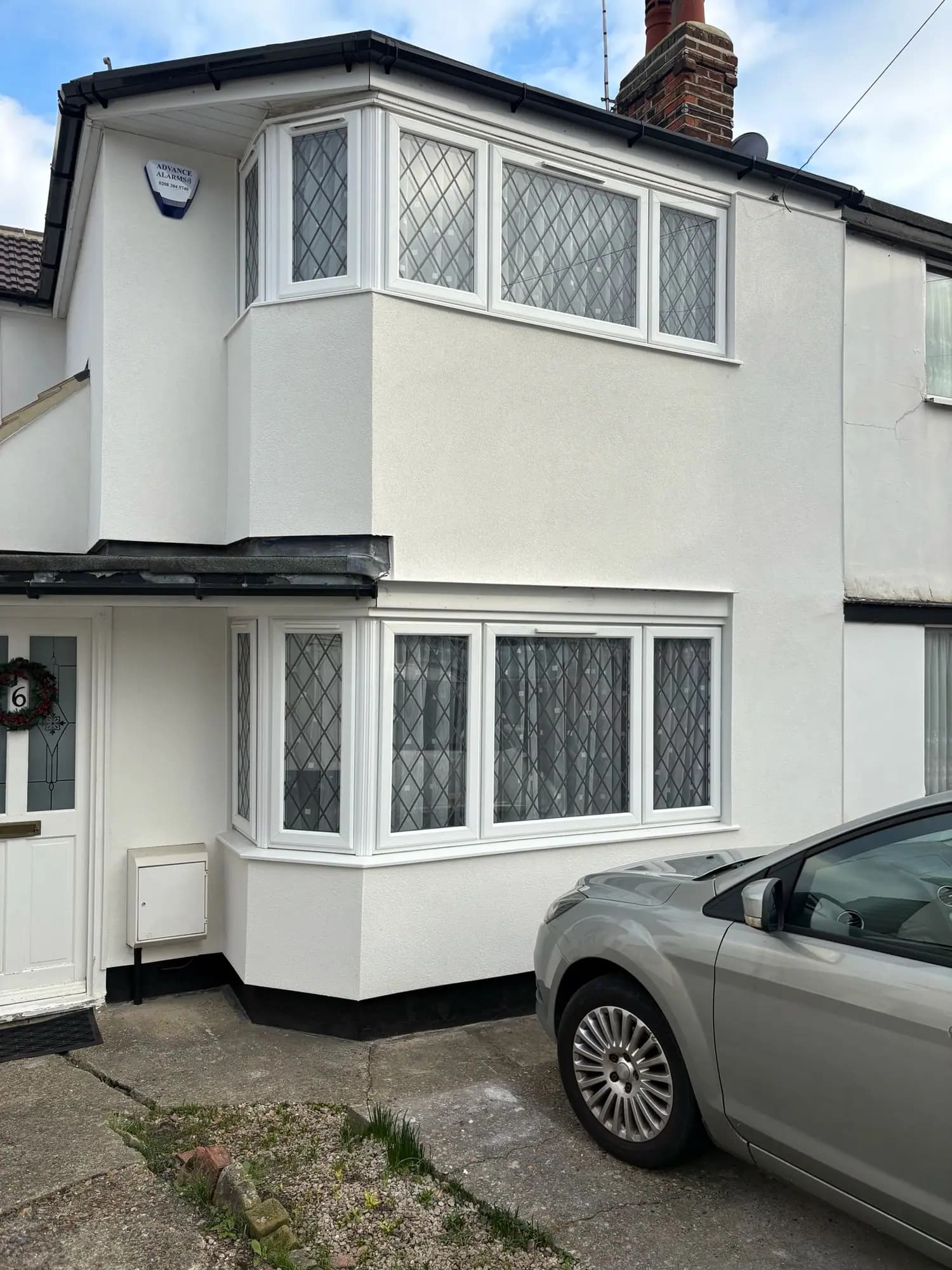 Front elevation of property in Kent after silicone render renovation